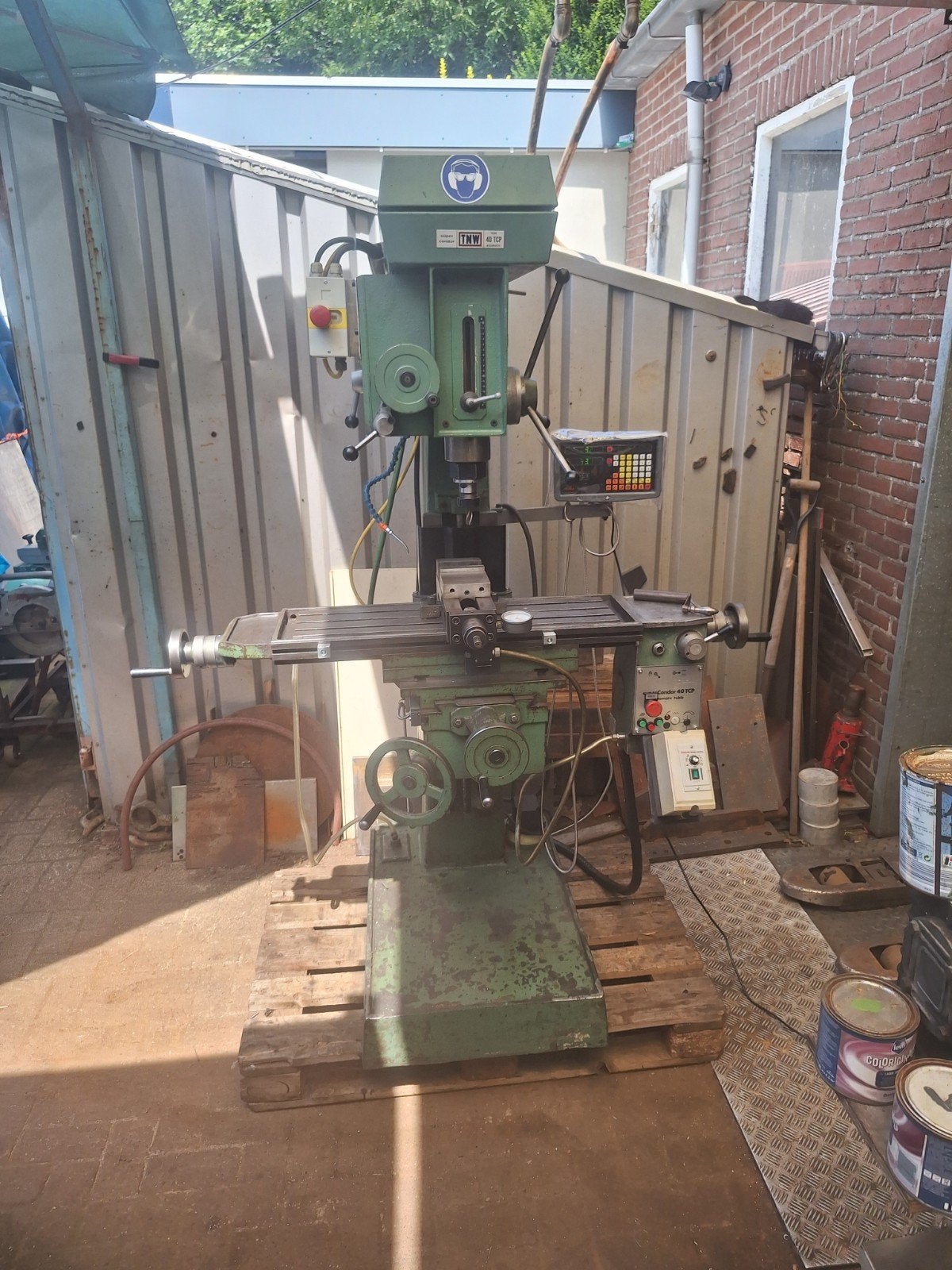 Boorfreesmachine, Ophalen