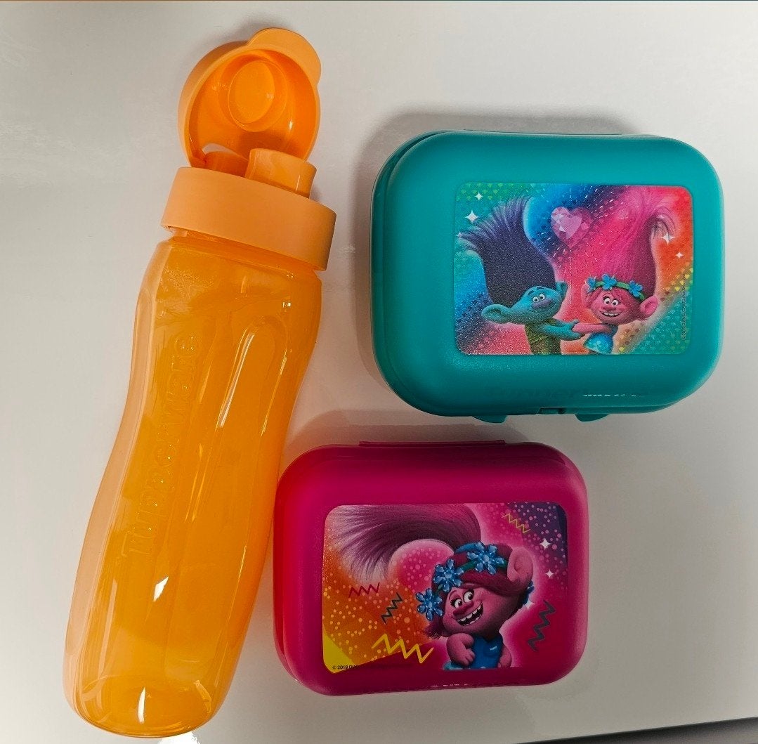 Ensemble Tupperware de Trolls, Maison & Meubles, Cuisine| Tupperware, Enlèvement ou Envoi, Neuf