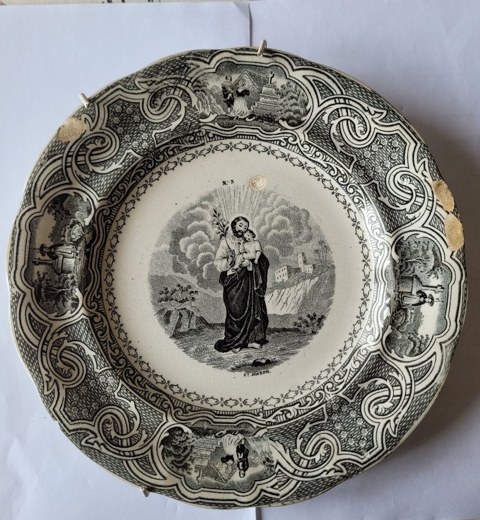 Assiette noire faiënce NIMY, Enlèvement ou Envoi