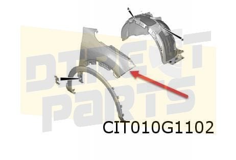 Citroën C4 (10/20-) (C41) voorscherm rechts Origineel! 98311, Neuf, -, Garde-boue, -