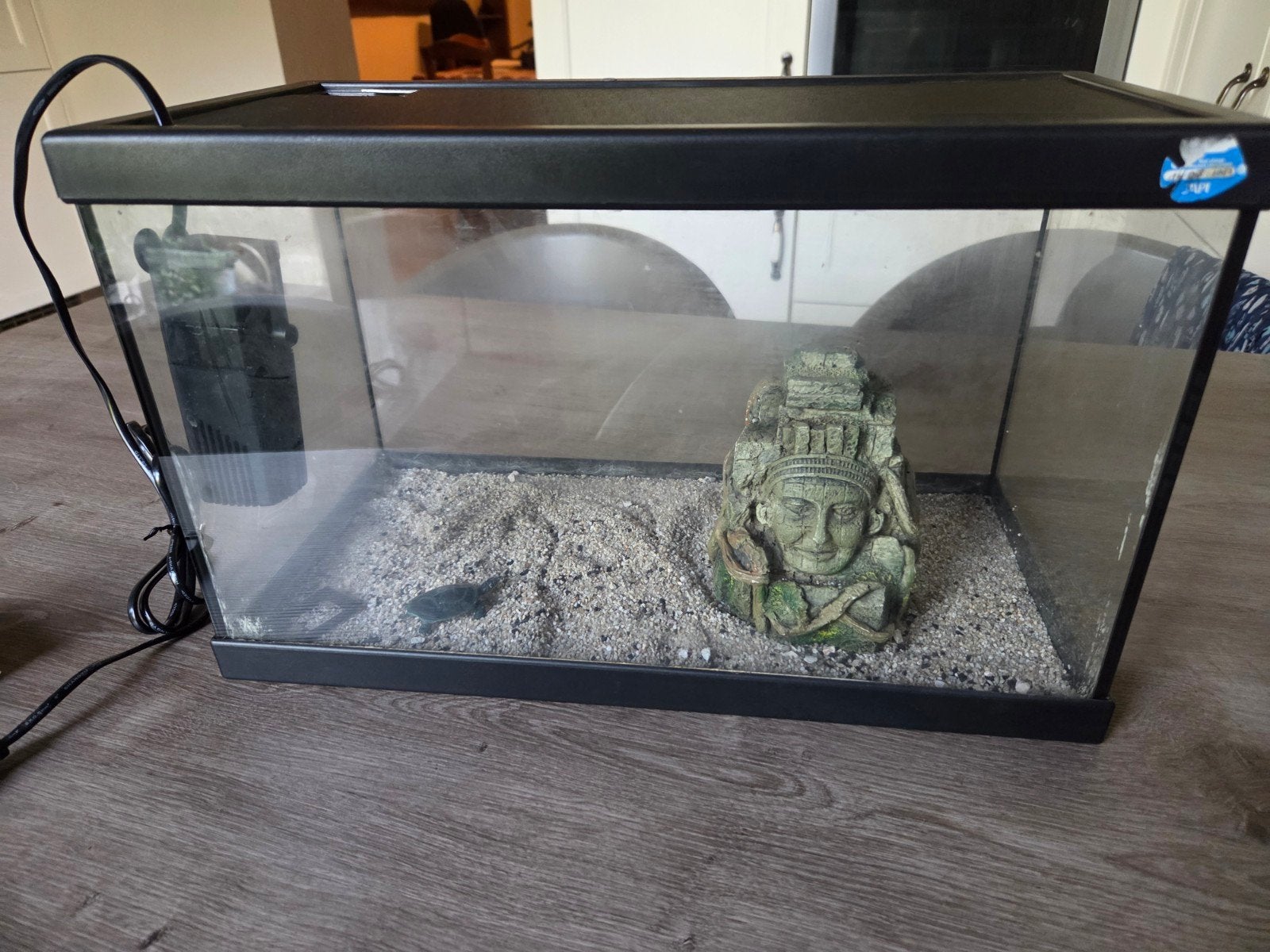 Aquarium 17 litres CIANO 20 + filtre intérieur +2 cartouches, Enlèvement, Utilisé, Aquarium vide
