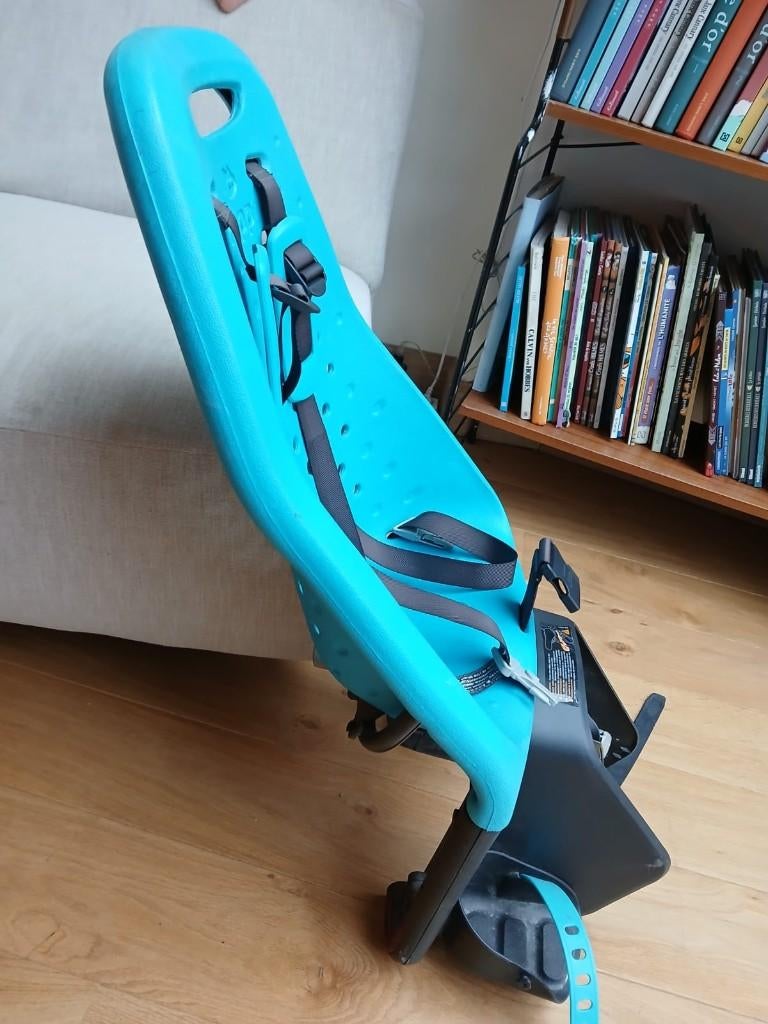 siège vélo YEPP bleu, Vélos & Vélomoteurs, Yepp, Repose-pieds, Comme neuf, Enlèvement