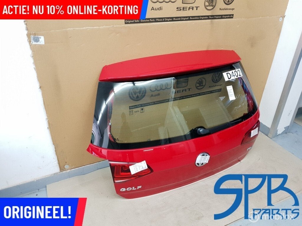 VW GOLF 7 VII Achterklep TORNADO RED ROOD LY3D KLEP BAGAGE, Auto-onderdelen, Gebruikt, Achterklep, Volkswagen, Ophalen of Verzenden