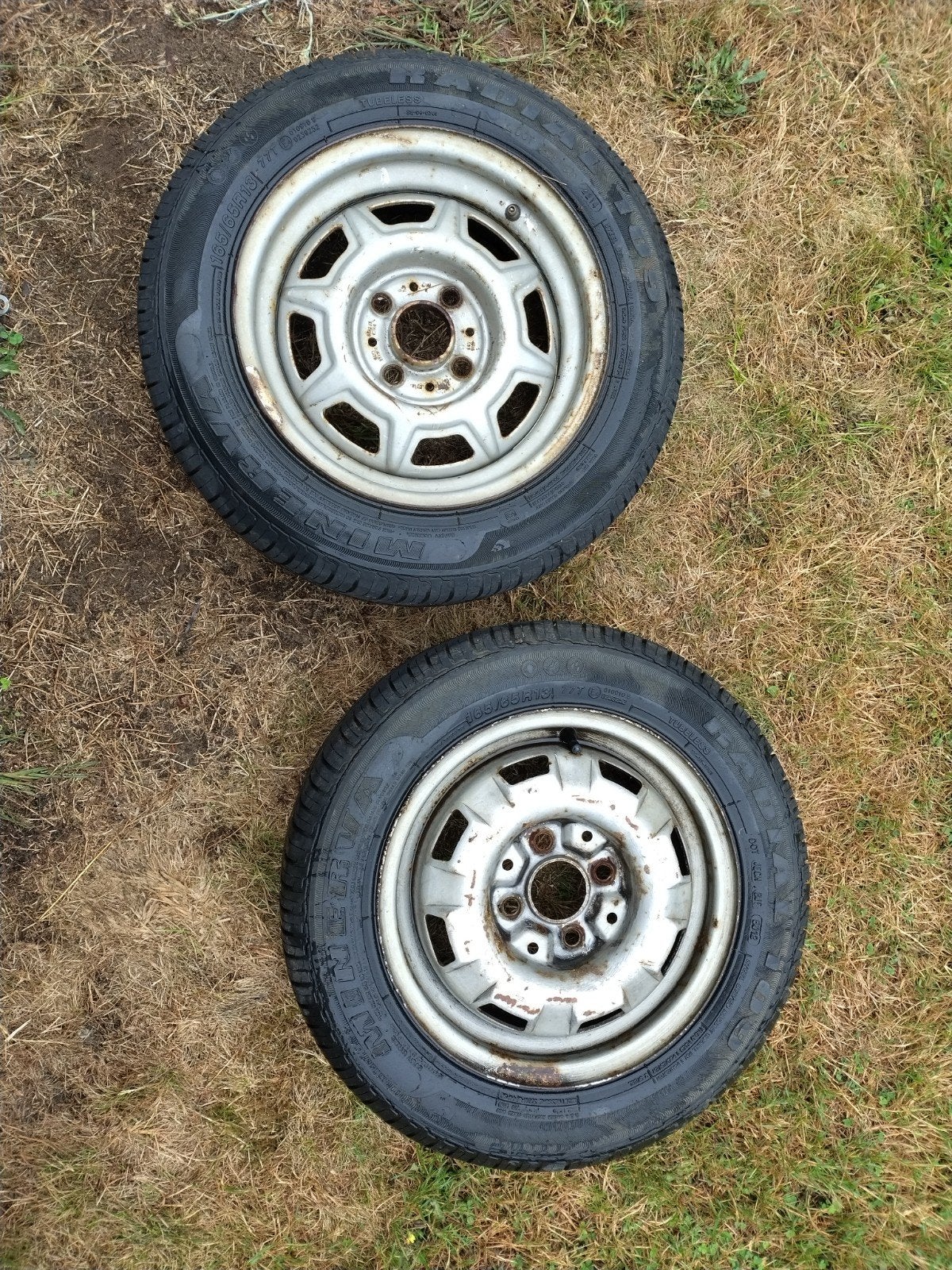 aanhangwagen reservewiel steek 4x100 ,diameter 13 inch, Ophalen