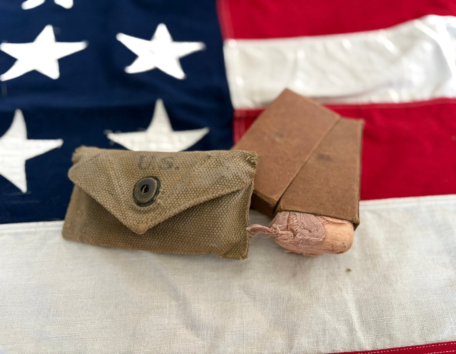 US WW2 M1924 first aid, Verzamelen, Militaria | Tweede Wereldoorlog, Ophalen of Verzenden
