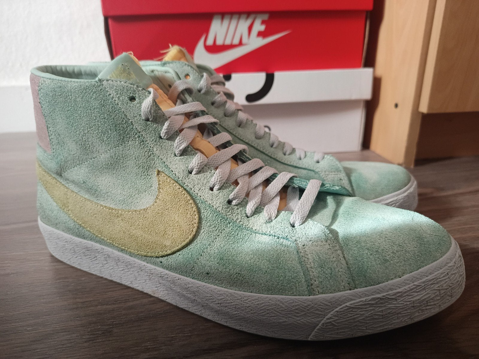 Nike SB Zoom Blazer Mid Premium Light Dew maat 47.5, Enlèvement, Autres couleurs, Nike