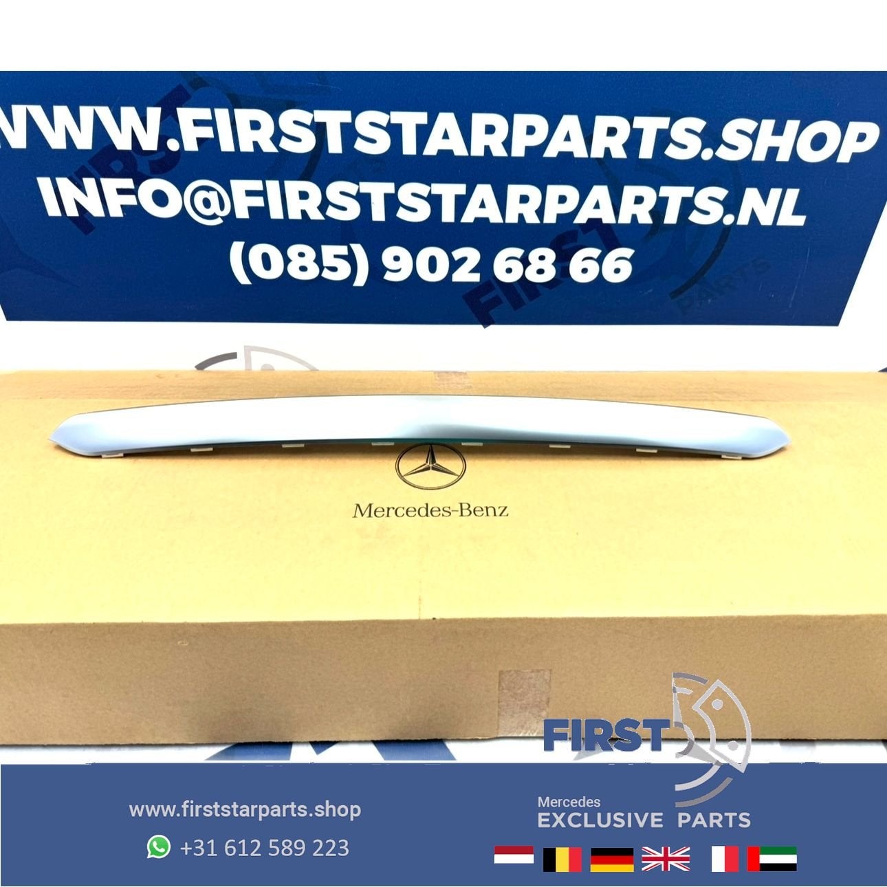 W222 S63 S KLASSE FACELIFT S65 AMG DIFFUSER SIERLIJST MIDDEN, Gebruikt, -, Ophalen of Verzenden, -