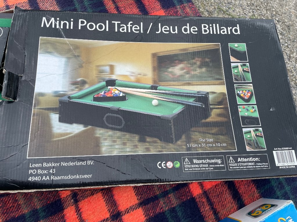 Mini pool tafel, Ophalen, Nieuw, Pooltafel