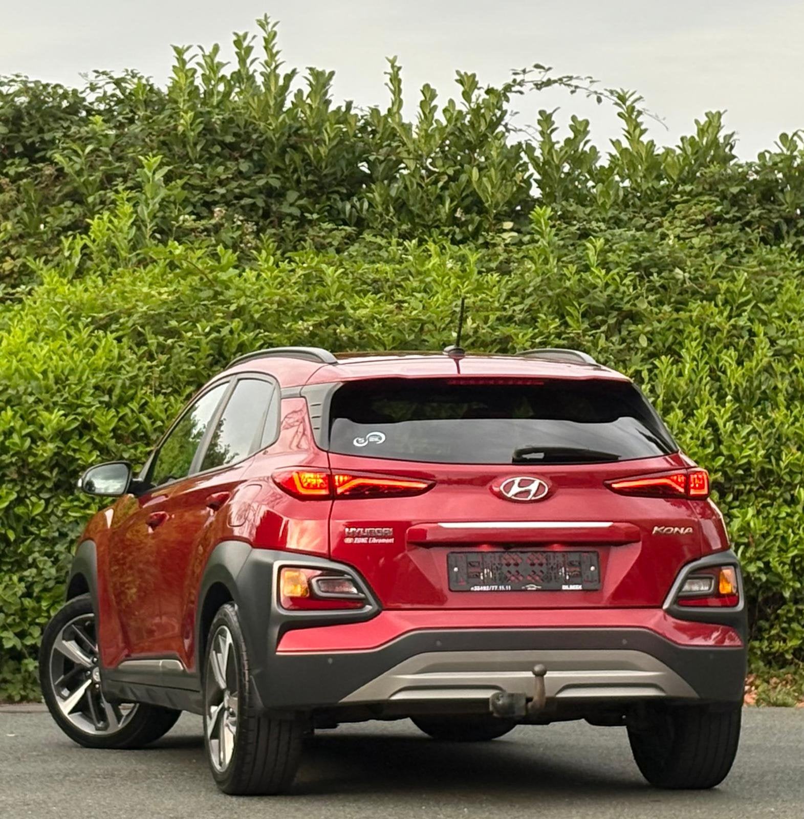 Hyundai Kona 1.0 Essence 2018 €6b Airco GPS LED full options, Achat, Euro 6, Entreprise, Noir