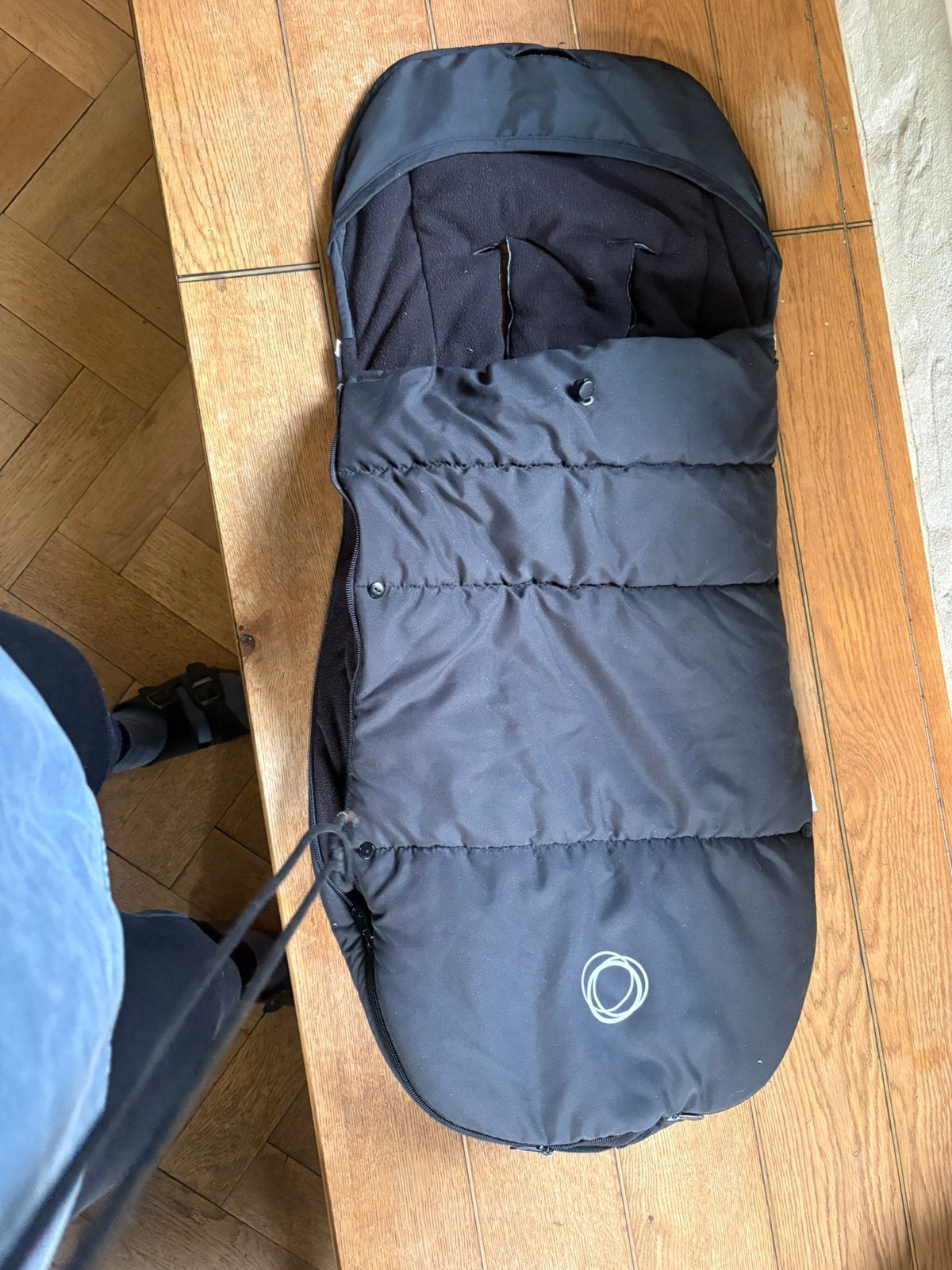 Bugaboo voetenzak voor buggy (zwart) winter, Ophalen of Verzenden, Zo goed als nieuw, Voetenzak
