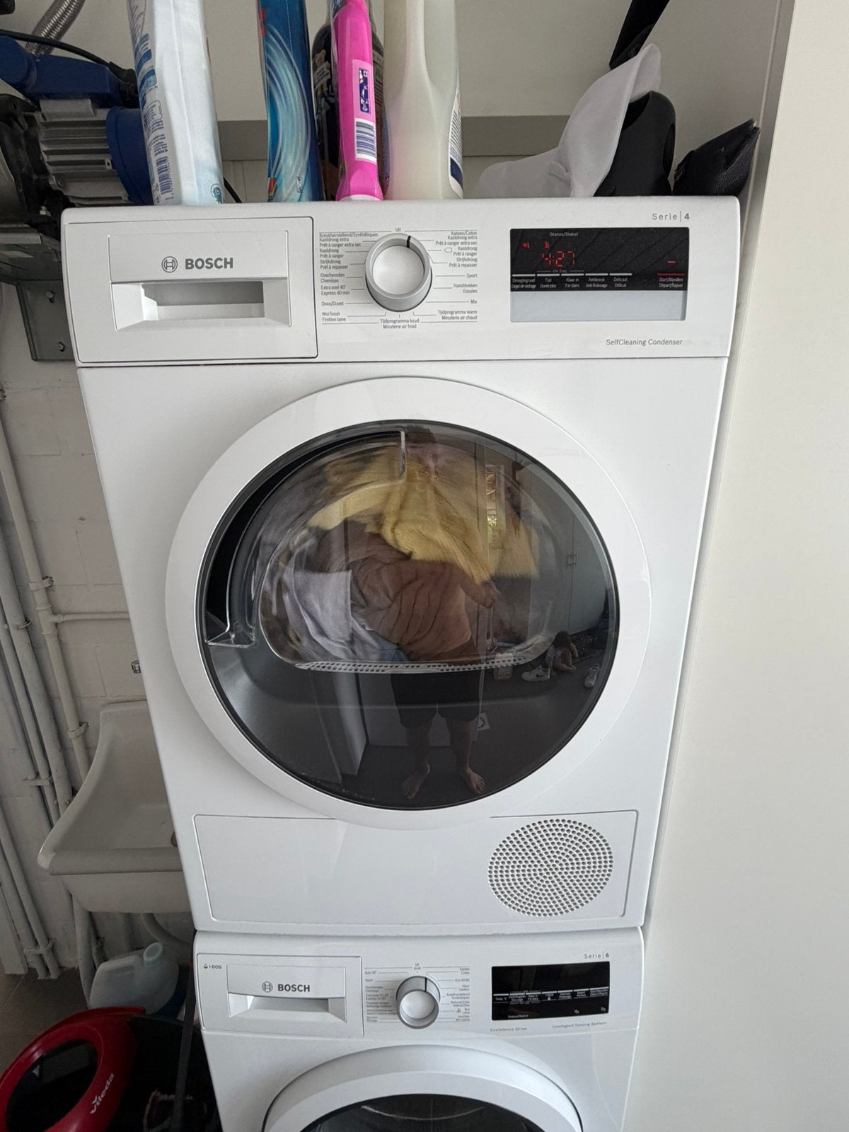 Bosch serie 4 condens droogkast, Ophalen, 6 tot 8 kg, Zo goed als nieuw, Voorlader