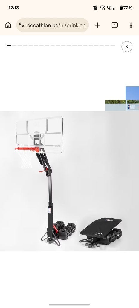 Anneau de basket, Sports & Fitness, Enlèvement, Comme neuf, Anneau, Panneau ou Poteau