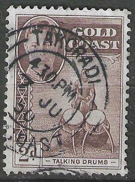 Gold Coast 1948 - Yvert 131 - Joueur par équipe - 2 p. (ST), Envoi, Affranchi