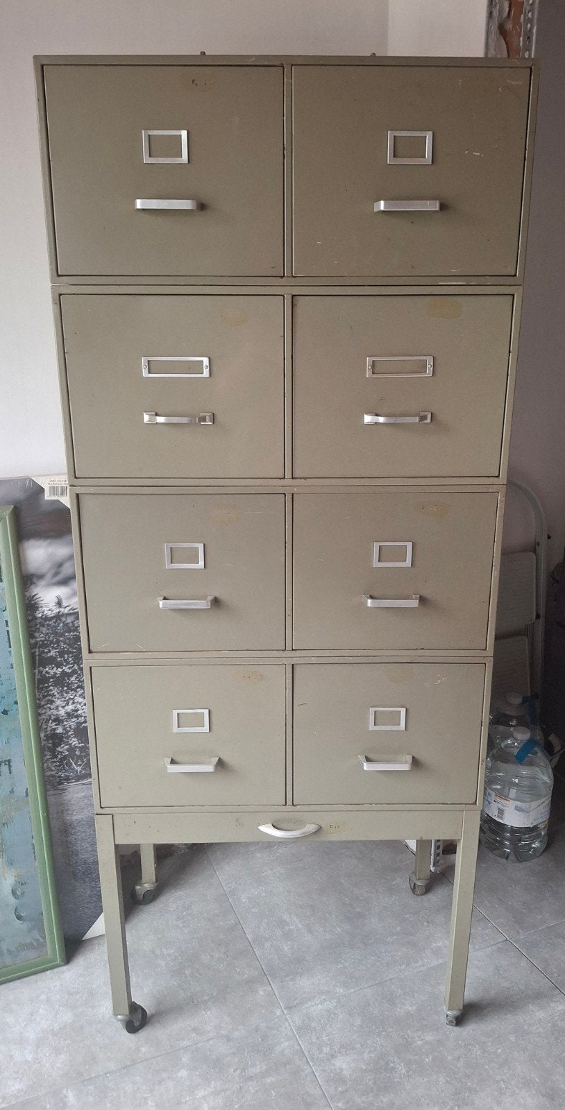 Prachtige vintage archiefkast in lockerstijl, Huis en Inrichting, Ophalen