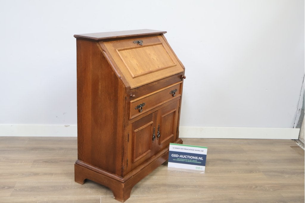 Antieke houten secretaire', Antiek en Kunst, Antiek | Bestek
