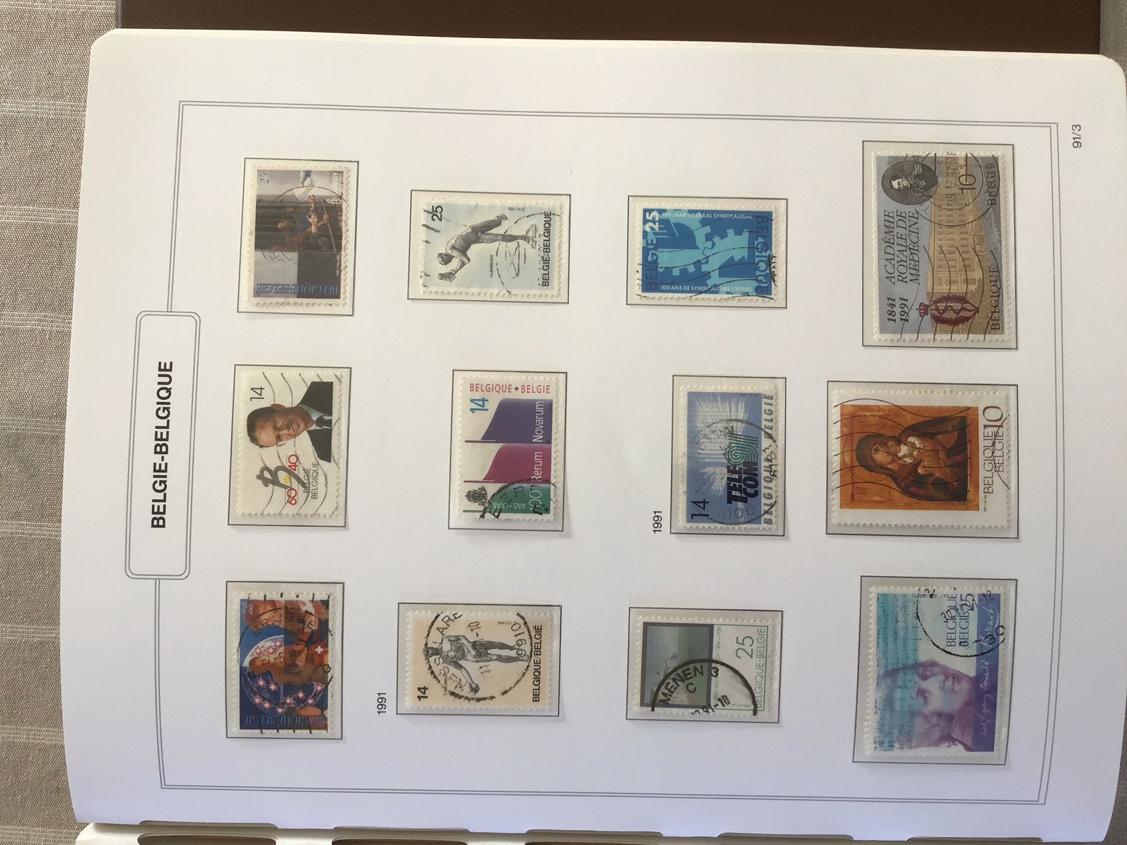 Excellent postzegelalbum Belgie III (1982-1993) - deel 3, Enlèvement ou Envoi, Affranchi