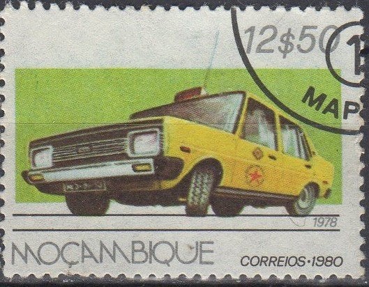 Mozambique - Taxi uit 1939 - 1980, Postzegels en Munten, Ophalen of Verzenden, Gestempeld