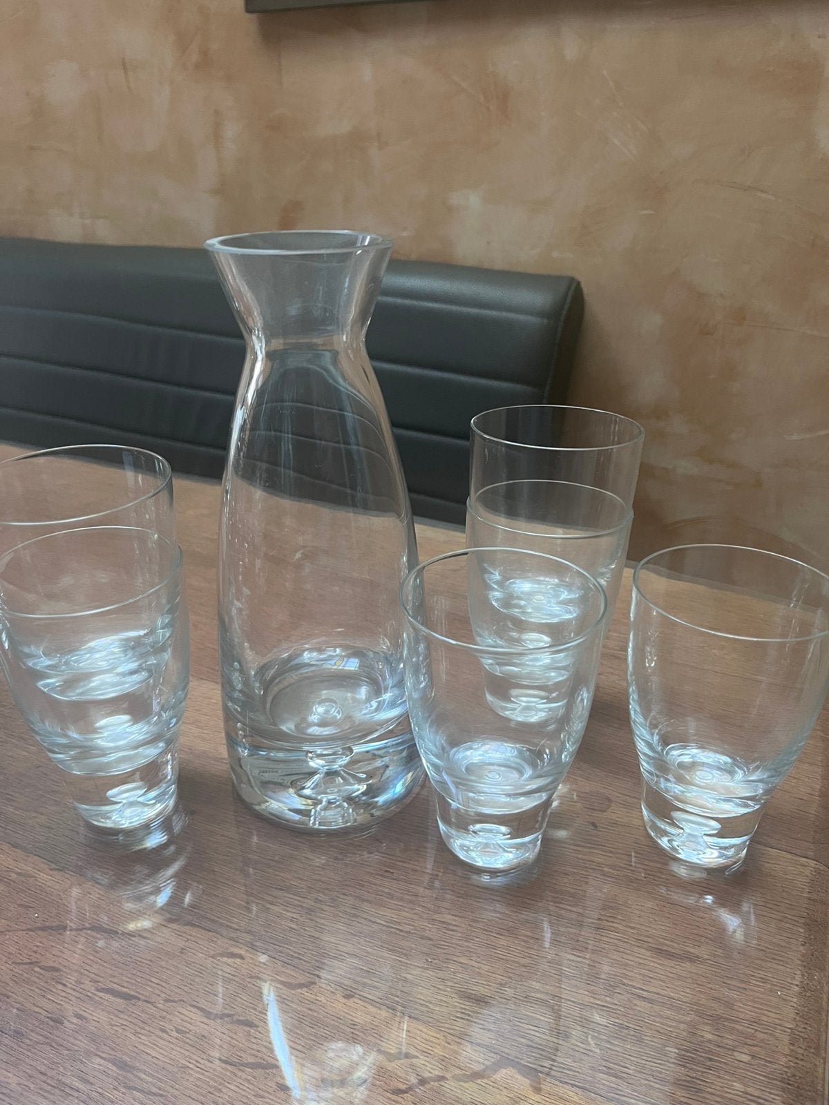 Karaf + 6 glazen vintage, Krosno, Ophalen, Nieuw