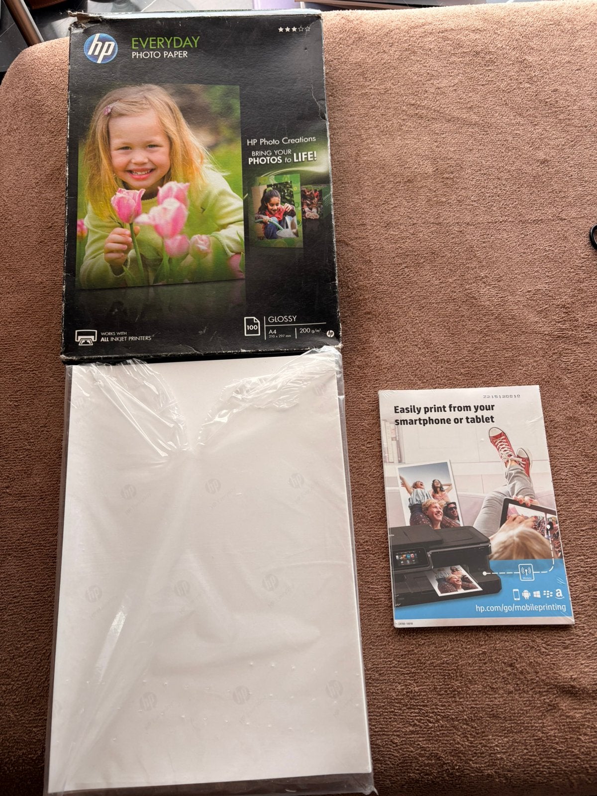 HP glossy photo paper fotopapier, Audio, Tv en Foto, A4, Ophalen of Verzenden, Zo goed als nieuw, Fotopapier
