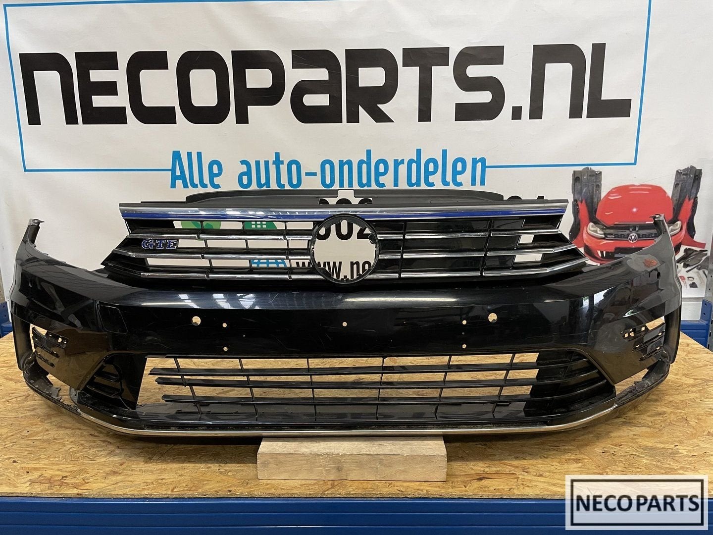 BUMPER VW PASSAT GTE VOORBUMPER ORIGINEEL 2014 - 2019, Auto-onderdelen, Gebruikt, -, Volkswagen, -