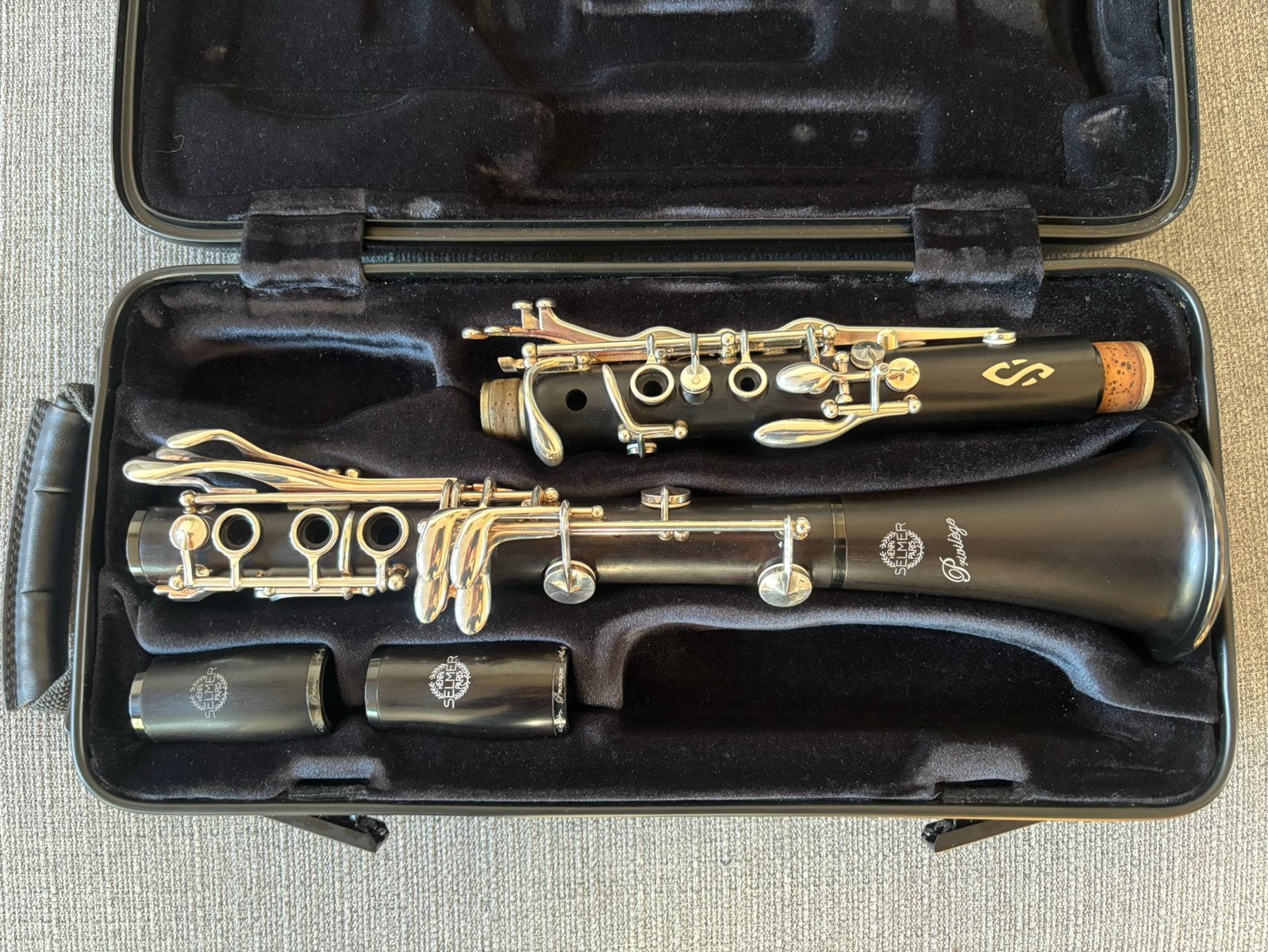 Bb klarinet Selmer Privilege (Evolution), Zo goed als nieuw, Met koffer, Hout, Ophalen