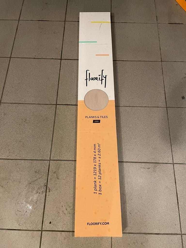 Floorify vloer 3x, Doe-het-zelf en Bouw, Ophalen, Nieuw, 5 tot 10 m², Parket