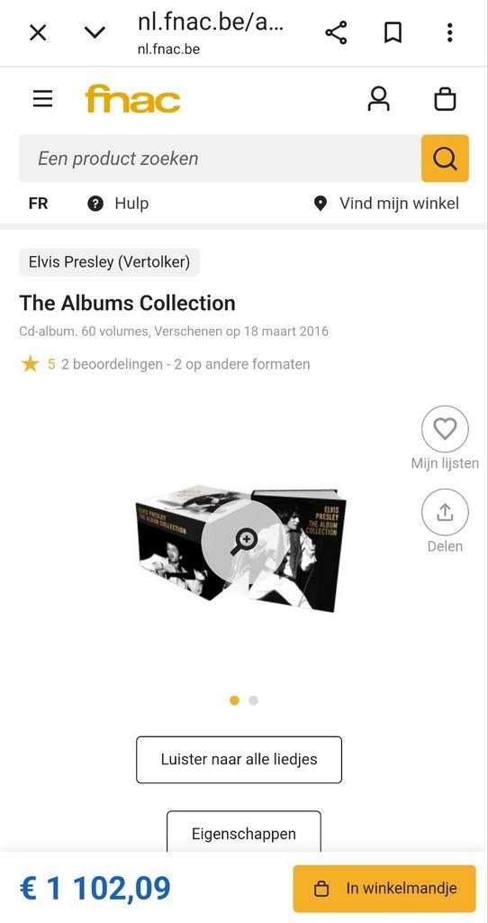Elvis Presley coffret, Coffret