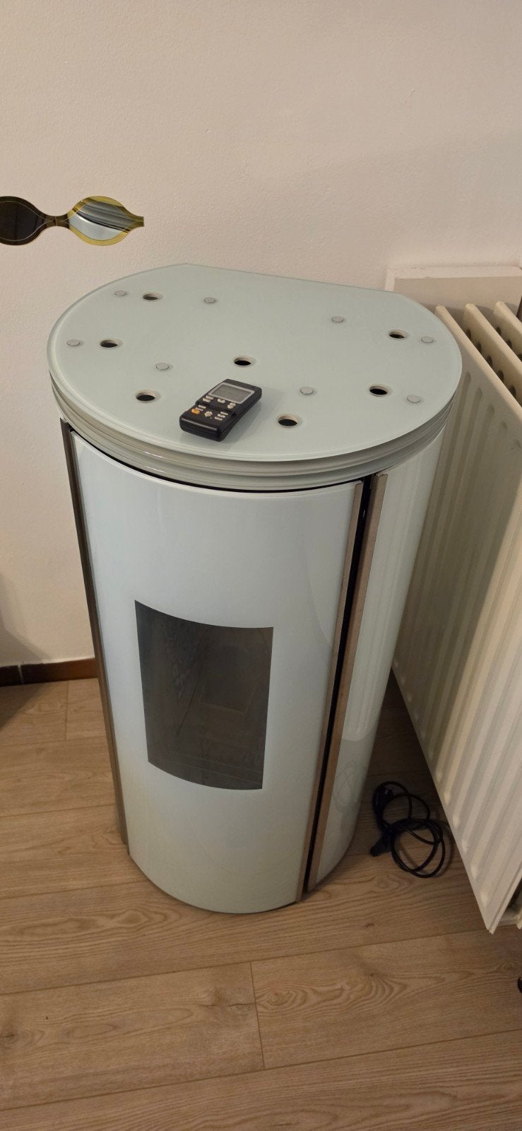 pelletkachel skia design 11kw gratis levering!, Ophalen of Verzenden, Zo goed als nieuw, Elektrisch, Pelletkachel