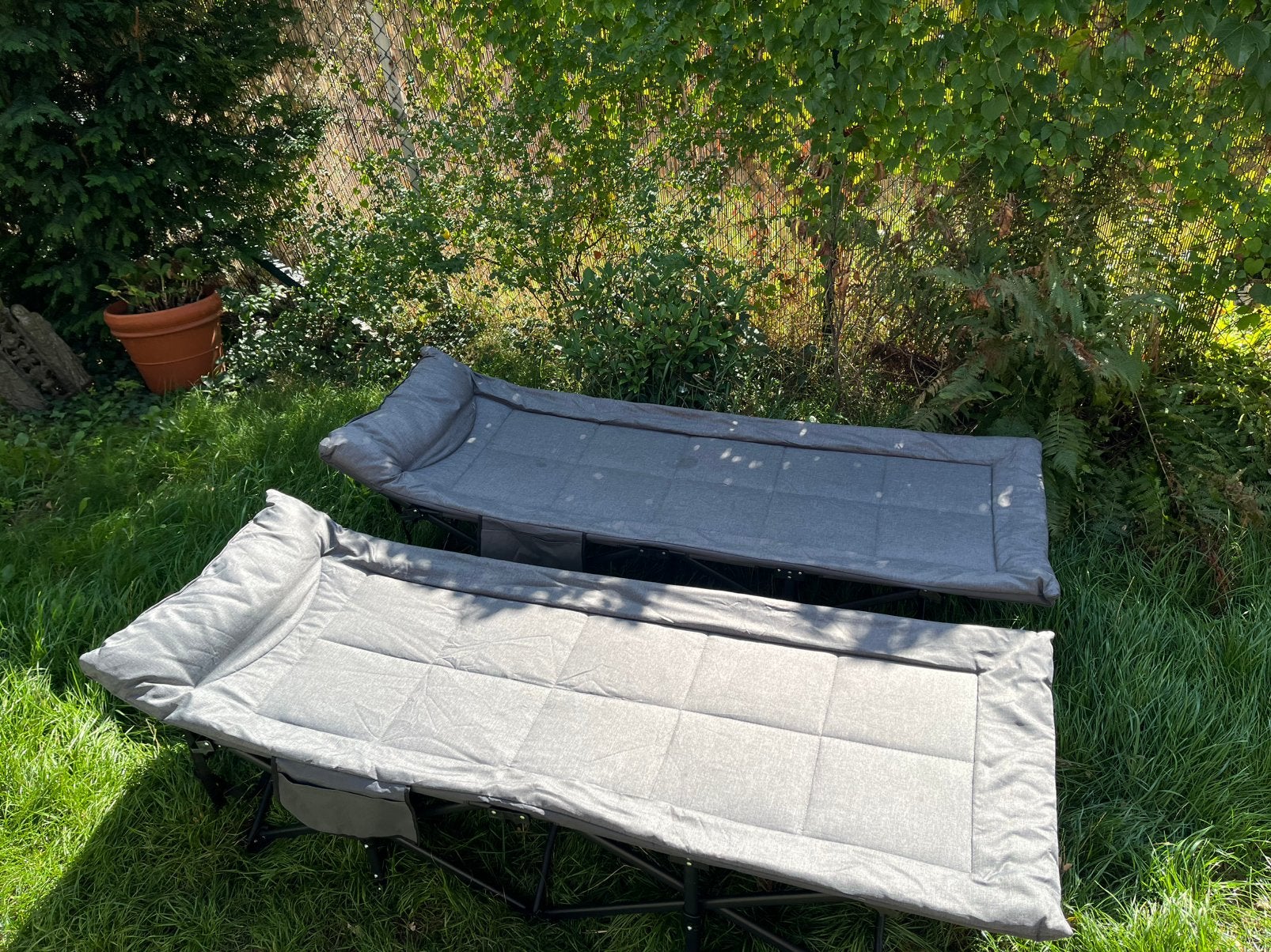 Lit de camp, transat pliable, Jardin & Terrasse, Enlèvement, Comme neuf
