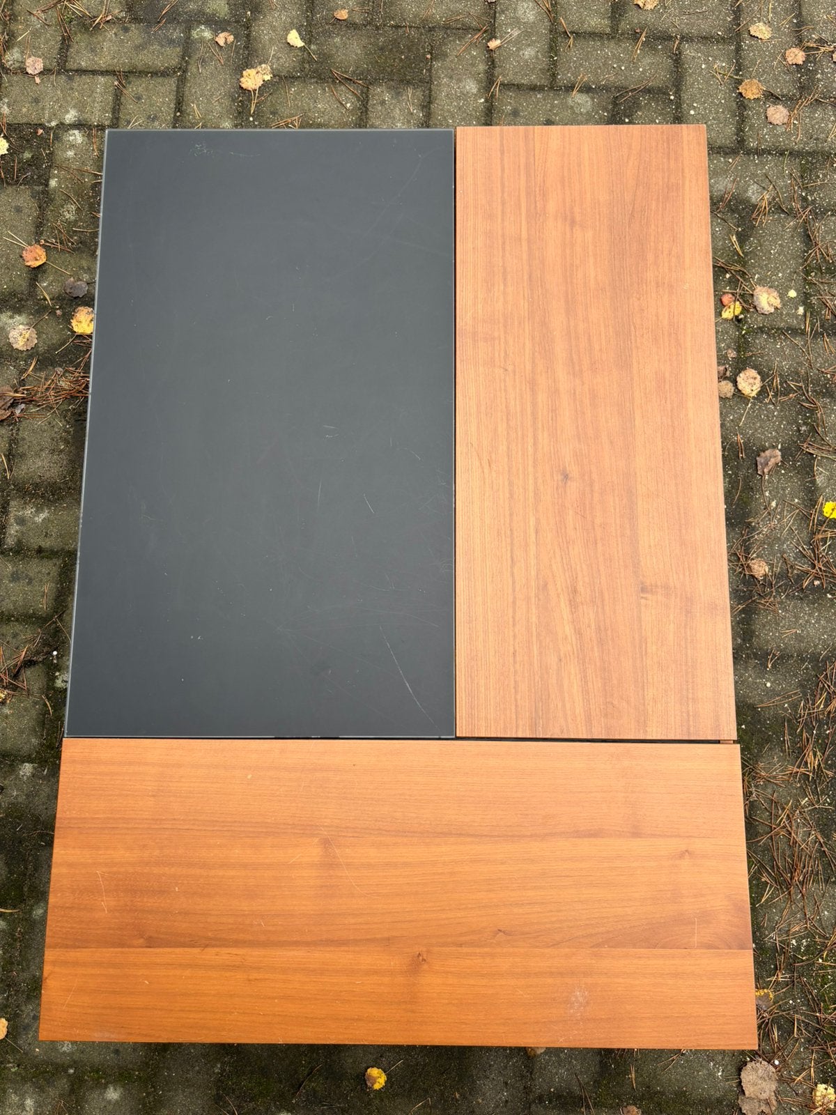 Moderne uitschuifbare salontafe, Ophalen, 50 tot 100 cm, 100 tot 150 cm, Zo goed als nieuw