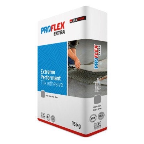 Tegellijm - Tilestone Proflex Extra Grijs - 15kg, Doe-het-zelf en Bouw, Ophalen, Nieuw, Overige materialen, Overige typen