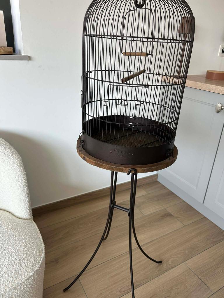 Retro vogelkooi van Zolux, Dieren en Toebehoren, Ophalen, Zo goed als nieuw, Metaal, Vogelkooi