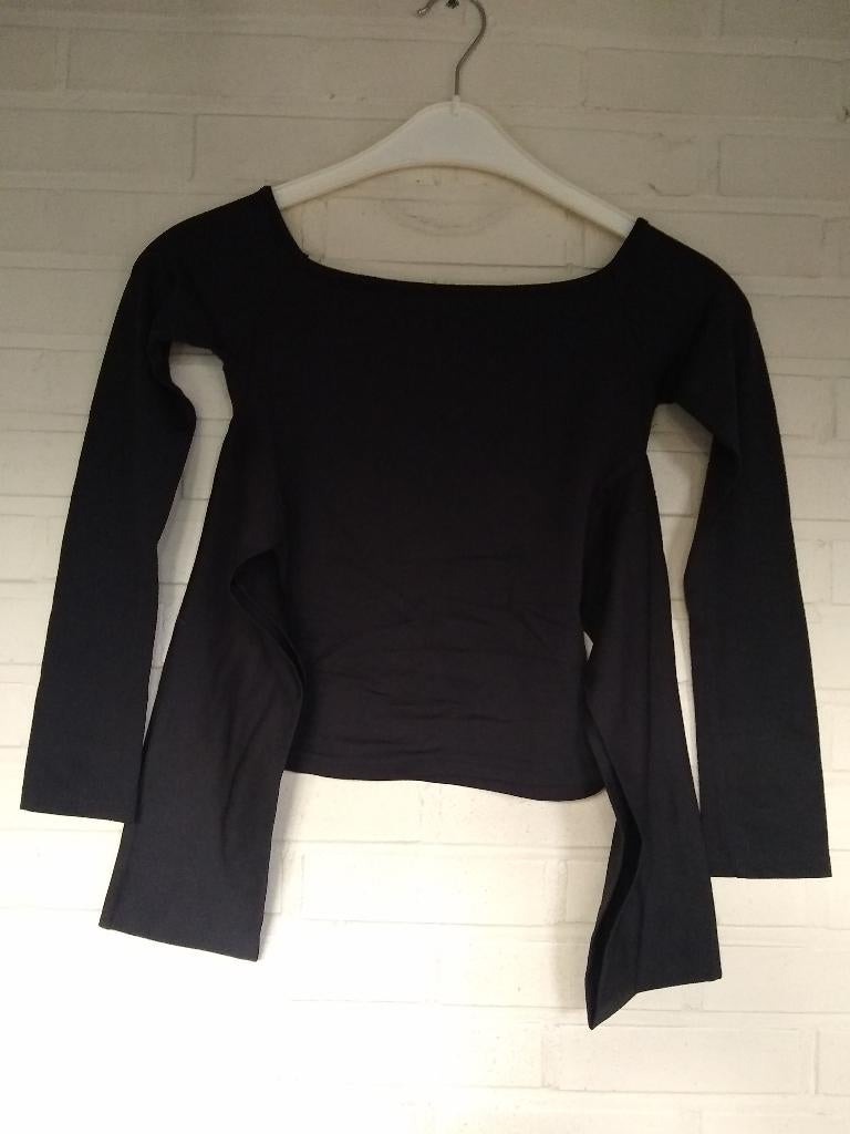 Zwart T-shirt/top, lange mouw (2 x), maat M, Kleding | Dames, Topjes, Zwart, Nieuw, Lange mouw, Ophalen