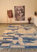 Nieuwe wollen handgeknoopt tapijt 225x335cm, Ophalen, Nieuw, Blauw, Rechthoekig