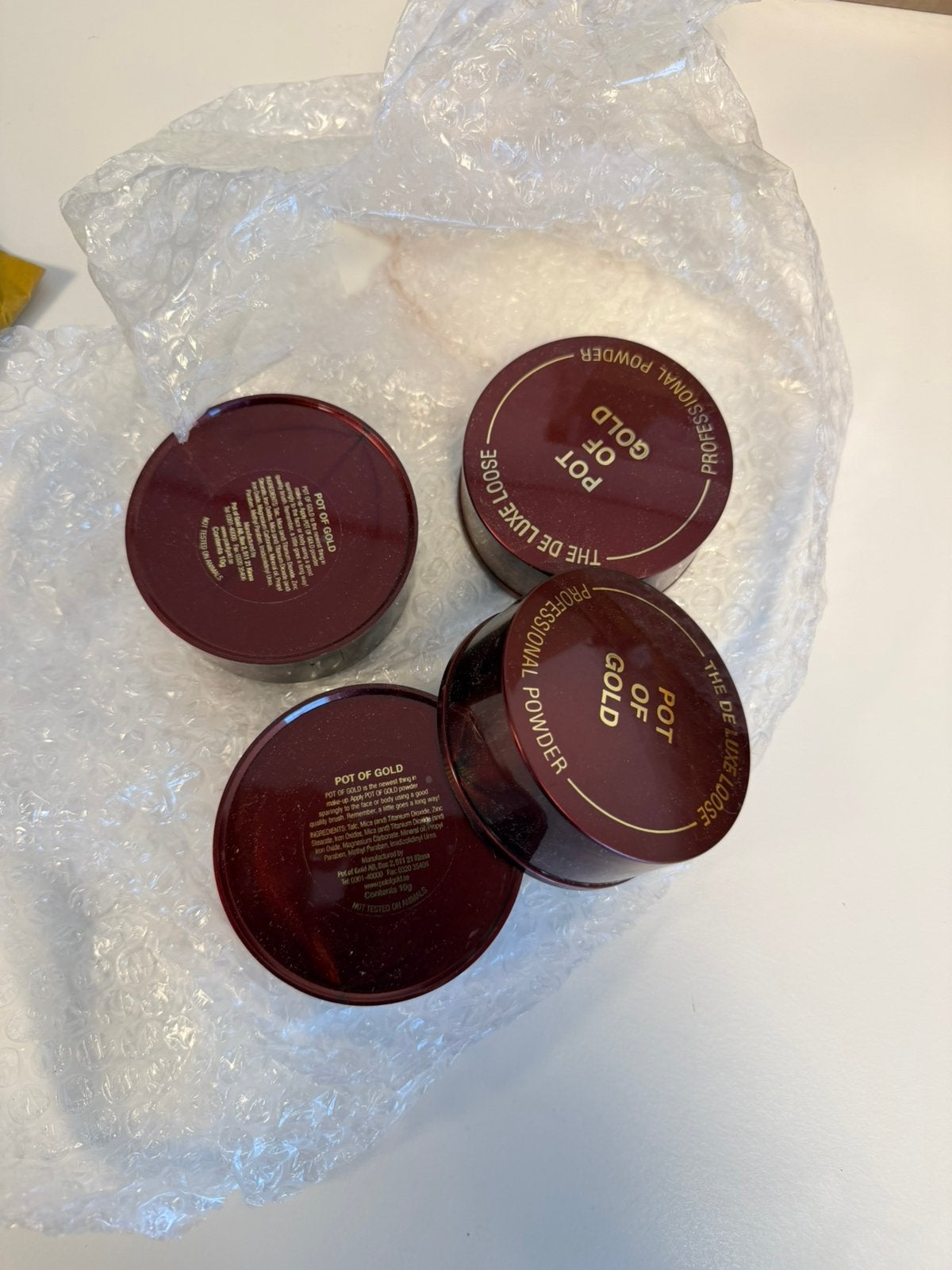 Lot de 4 produits de maquillage en poudre Pot of Gold, 10 g, Bijoux, Sacs & Beauté, Enlèvement ou Envoi, Neuf, Maquillage