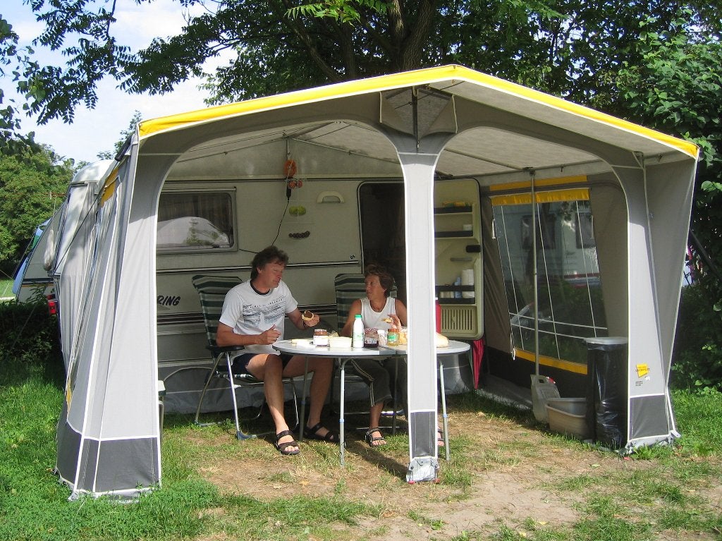 Grote voortent voor caravan Eriba Touring Triton., Ophalen, Zo goed als nieuw, Overige merken