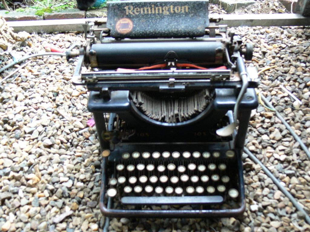 oud schrijfmachine, Ophalen