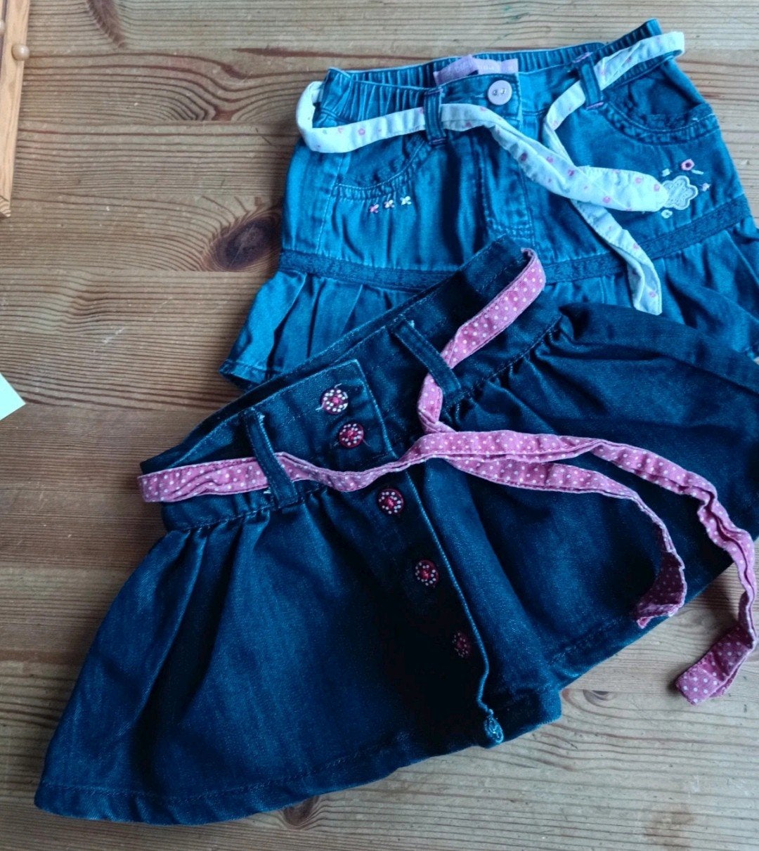 lot de 2 jupes en jeans 74, Robe ou Jupe, Comme neuf, Fille, Tape à l'oeil