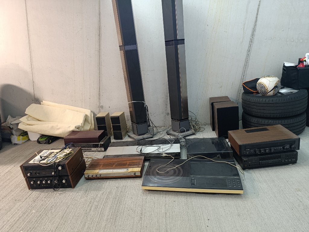 Lot vintage audio materiaal, Ophalen, Gebruikt, Audio