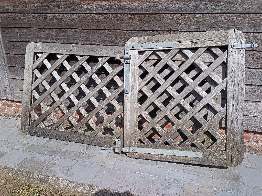 Tuinpoort, Ophalen, Gebruikt, Hout, Draaipoort