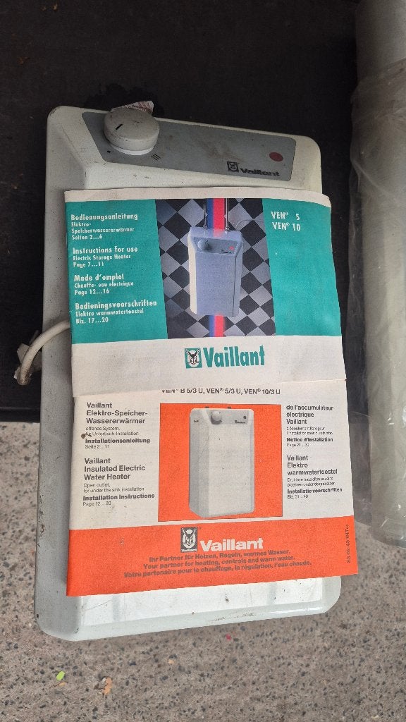 waterverwarmer, Ophalen, Gebruikt