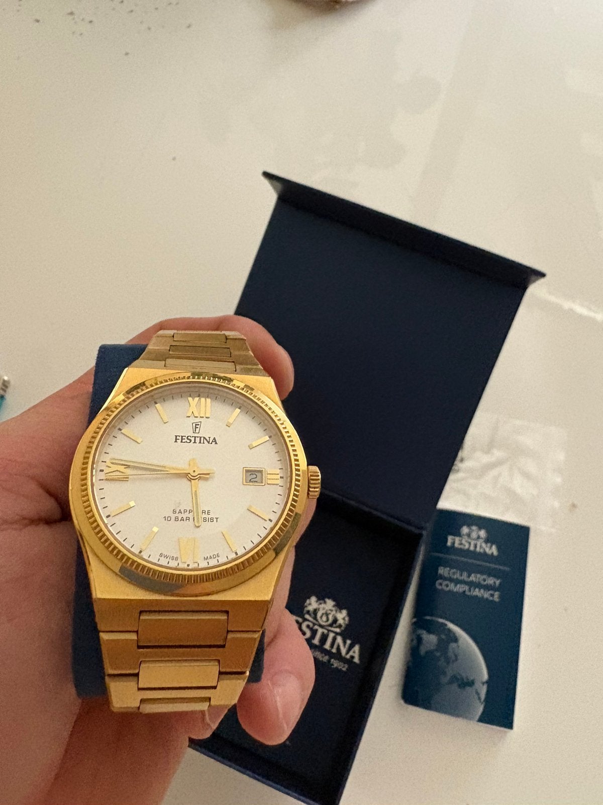 Festina Swiss, Enlèvement, Acier, Doré