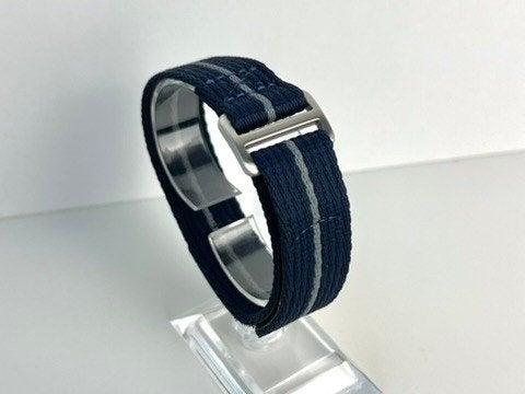Horlogebandje Nylon Velcro Band FXD Stijl Blauw NIEUW, Ophalen of Verzenden, Nieuw, Blauw
