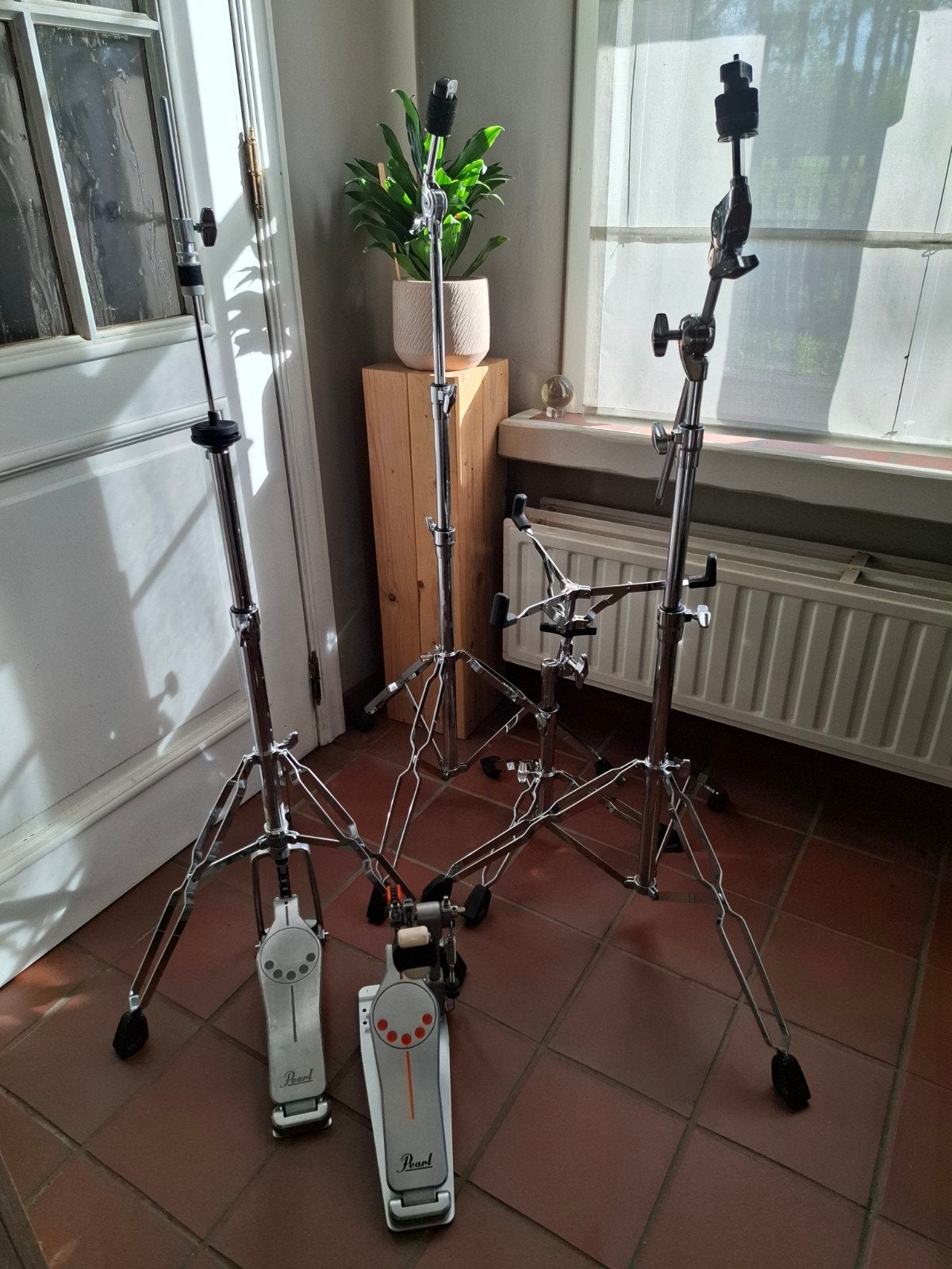 Pearl compleet hardware pakket voor uw drumstel in zgst, Muziek en Instrumenten, Ophalen, Zo goed als nieuw, Drums of Percussie