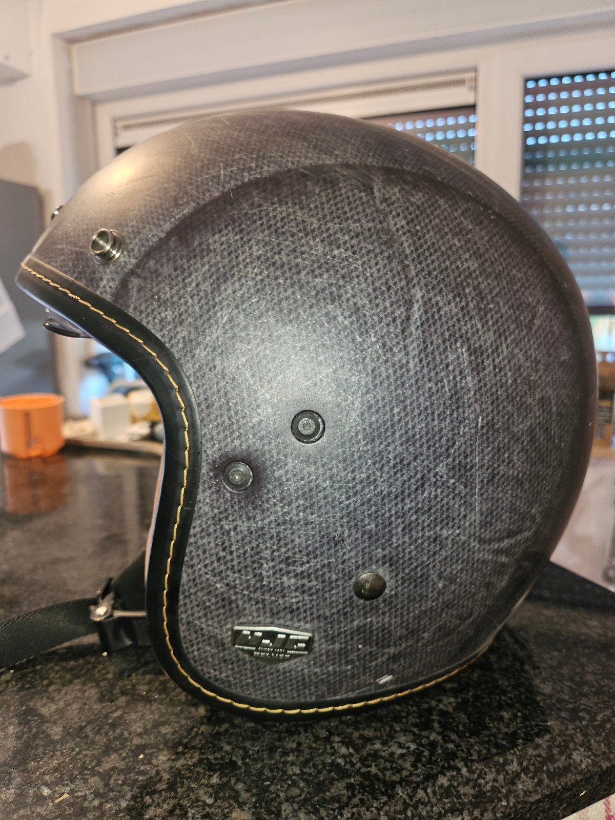 Hjc Vintage helm, Motoren, Ophalen, L, Tweedehands, HJC