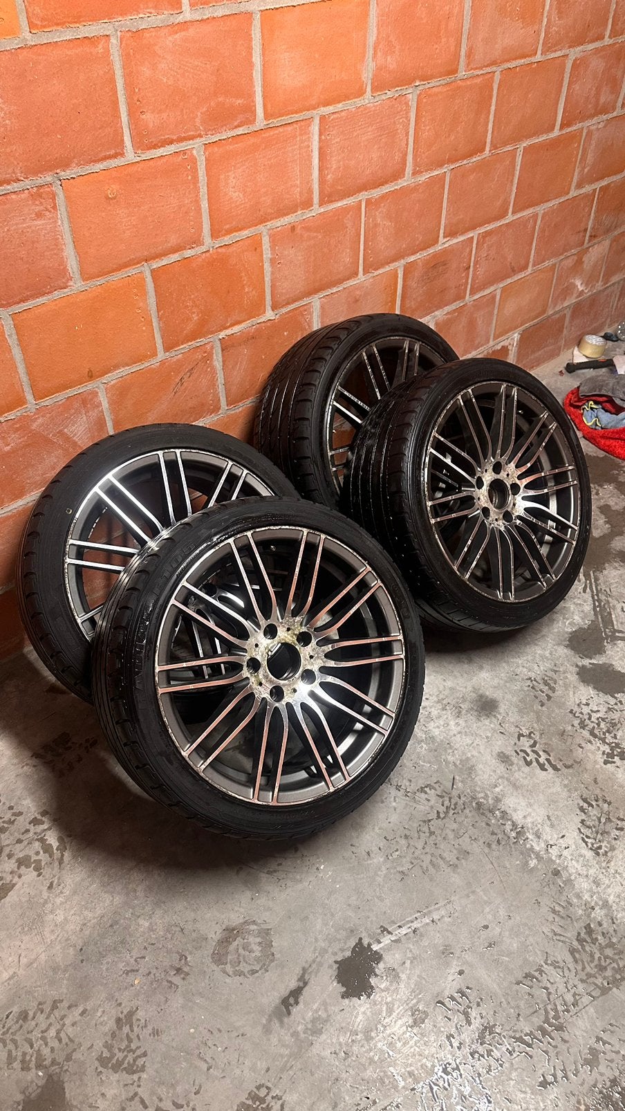 Jantes BMW 18 pouces - pneus d'été, Autos : Pièces & Accessoires, Pneus été, 18 pouces, Enlèvement, Jante(s)