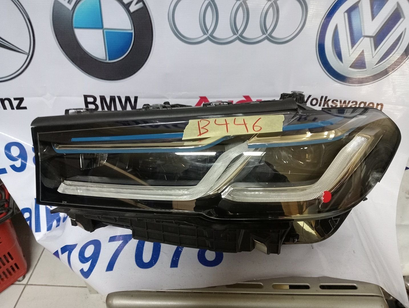 Koplamp BMW 5 Serie G30 G31 LCI LASER LED Links 9850587-06, -, Utilisé, -, Enlèvement ou Envoi