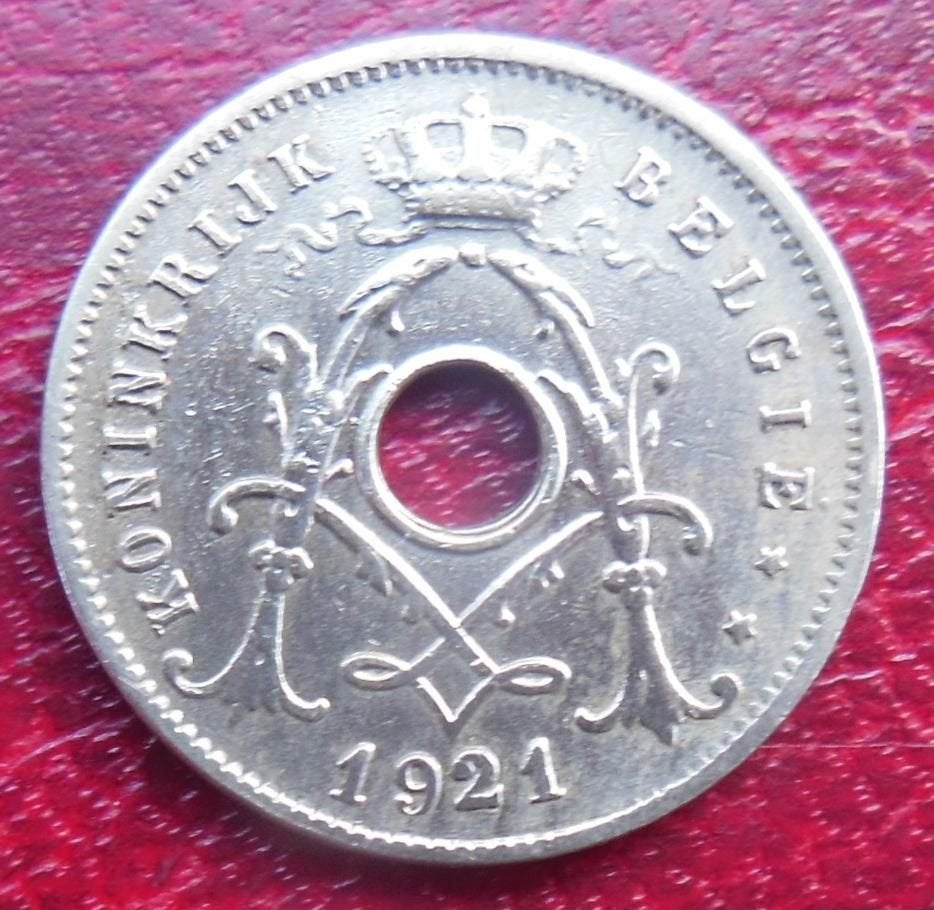 1921 5 centimen NL Albert 1- marquage 21 décalé, Verzenden, Metaal, Losse munt