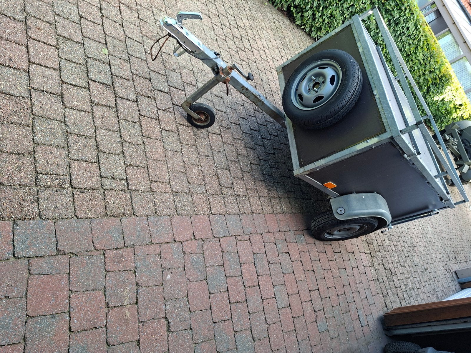 Kleine aanhangwagen, Ophalen, Gebruikt