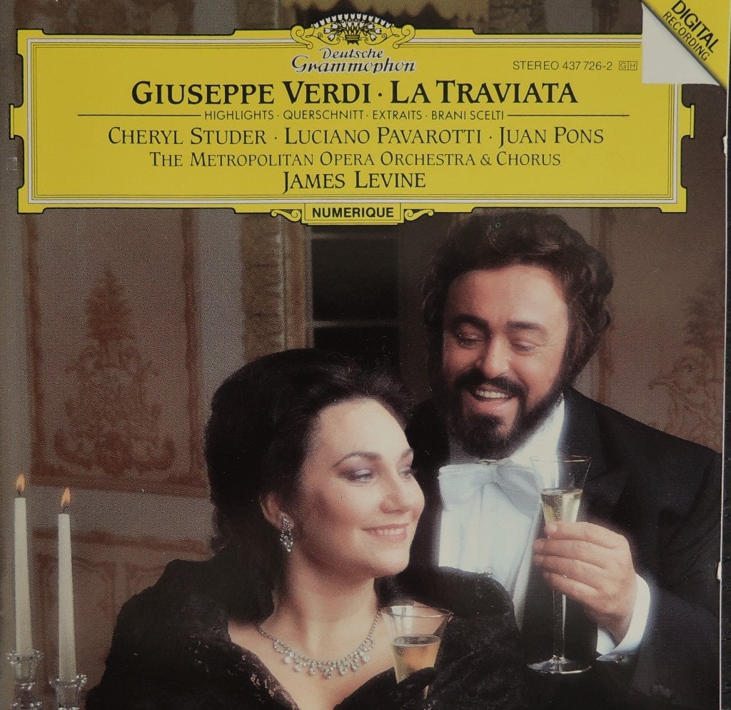 La Traviata / Verdi - Studer/ Pavarotti/ Pons/ Metropolitan, Enlèvement ou Envoi, Verdi, Comme neuf, Romantique